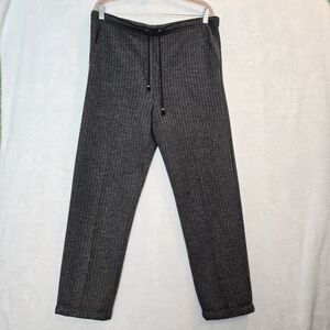 St. John Sport By Marie Gray Grey Pull On Ribbed Knit Pants Medium